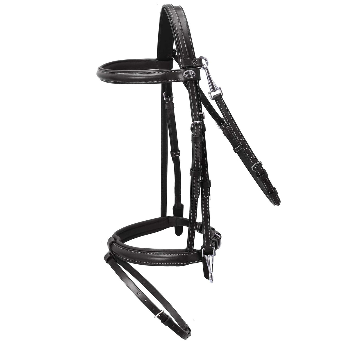Schockemöhle Briglia Nero/Crema/Argento