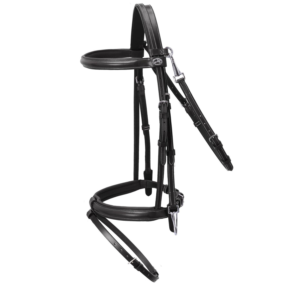 Schockemöhle Briglia Nero/Crema/Argento