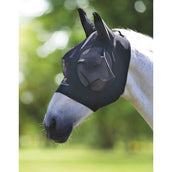 Shires Maschera per Mosche Stretch Nero intenso