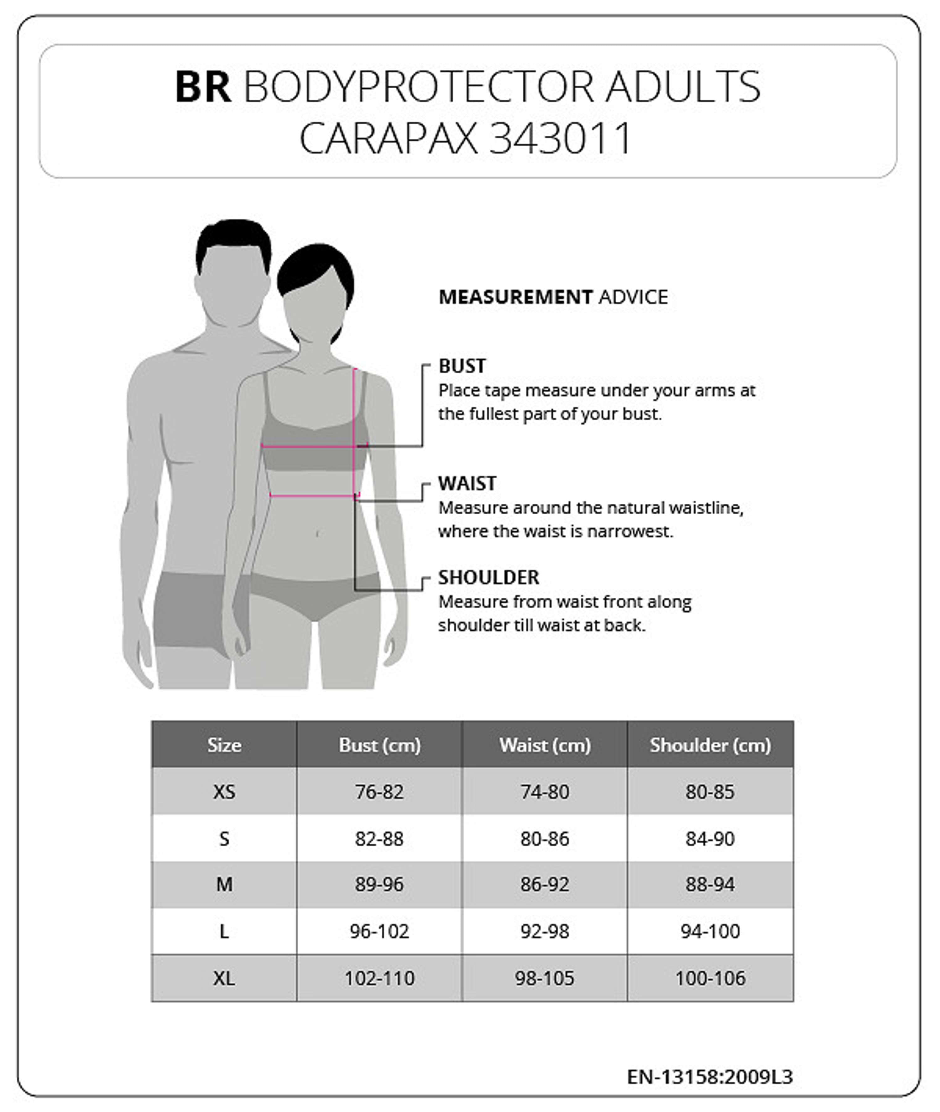 BR Protettore del corpo Carapax Nero