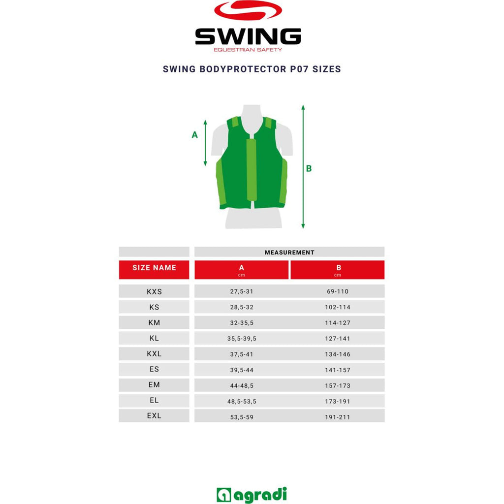 Swing Paraschiena P07 Nero