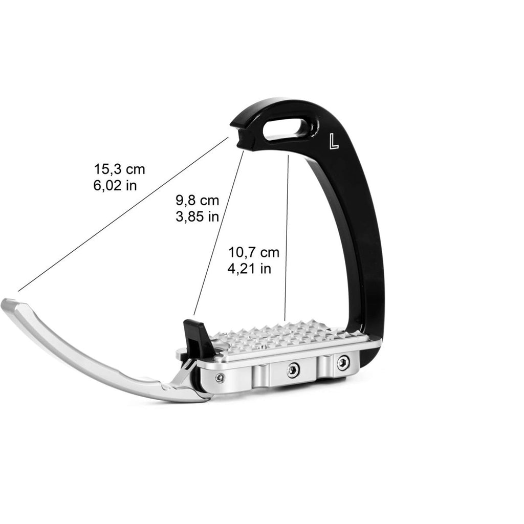 Tech Stirrups Staffe Venice Young EVO Classic Argento/Blu