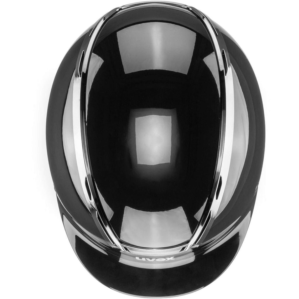 Uvex Casco da equitazione Exxeed Shiny Chrome Nero