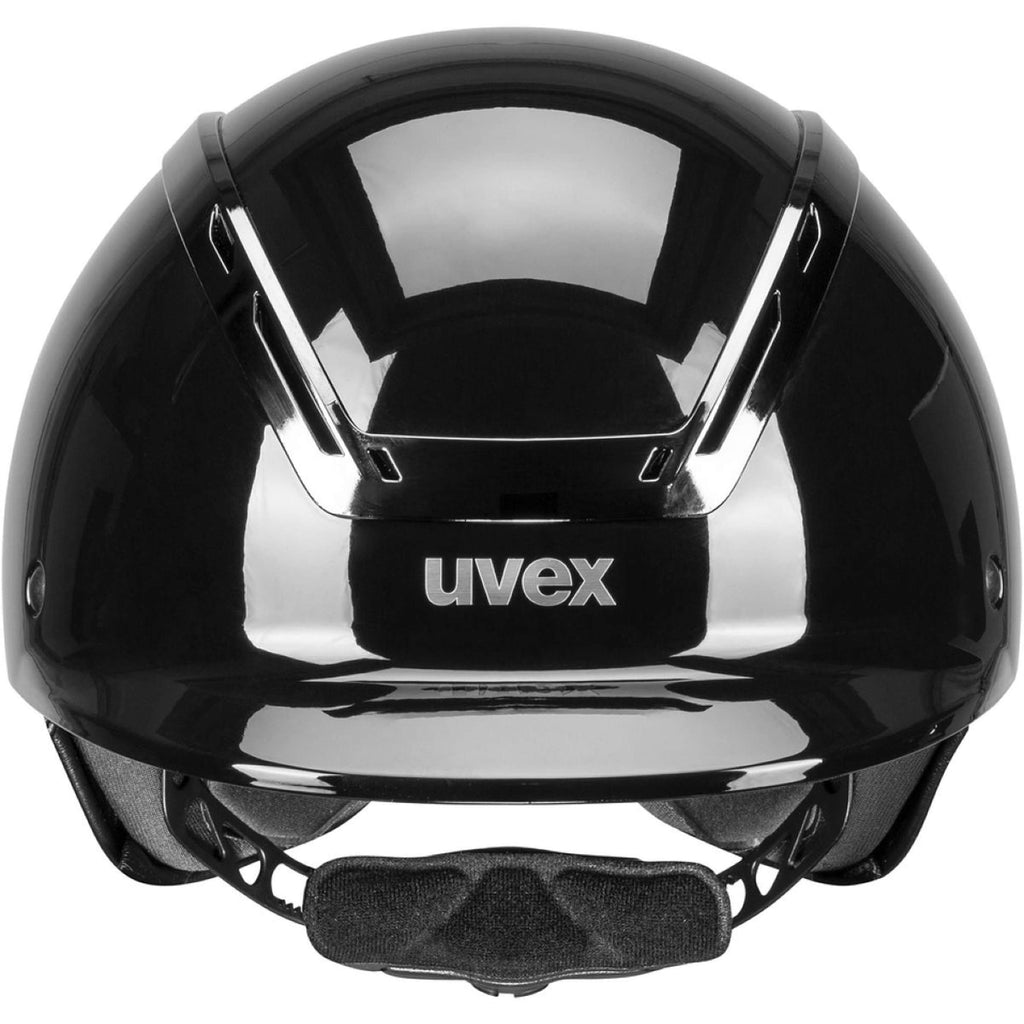 Uvex Casco da equitazione Exxeed Shiny Chrome Nero