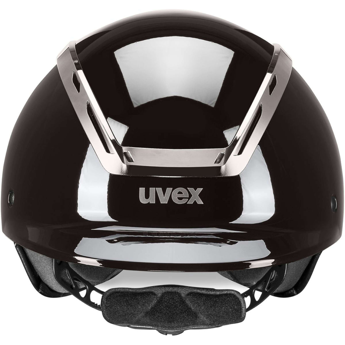 Uvex Casco da equitazione Exxeed Shiny Chrome Mocca