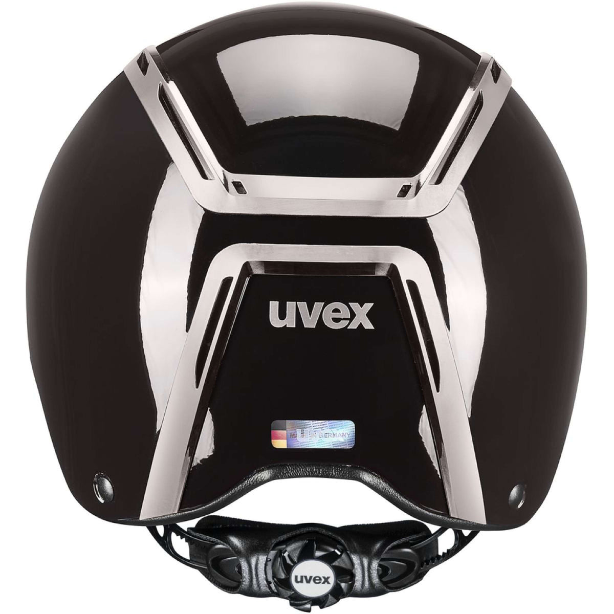 Uvex Casco da equitazione Exxeed Shiny Chrome Mocca