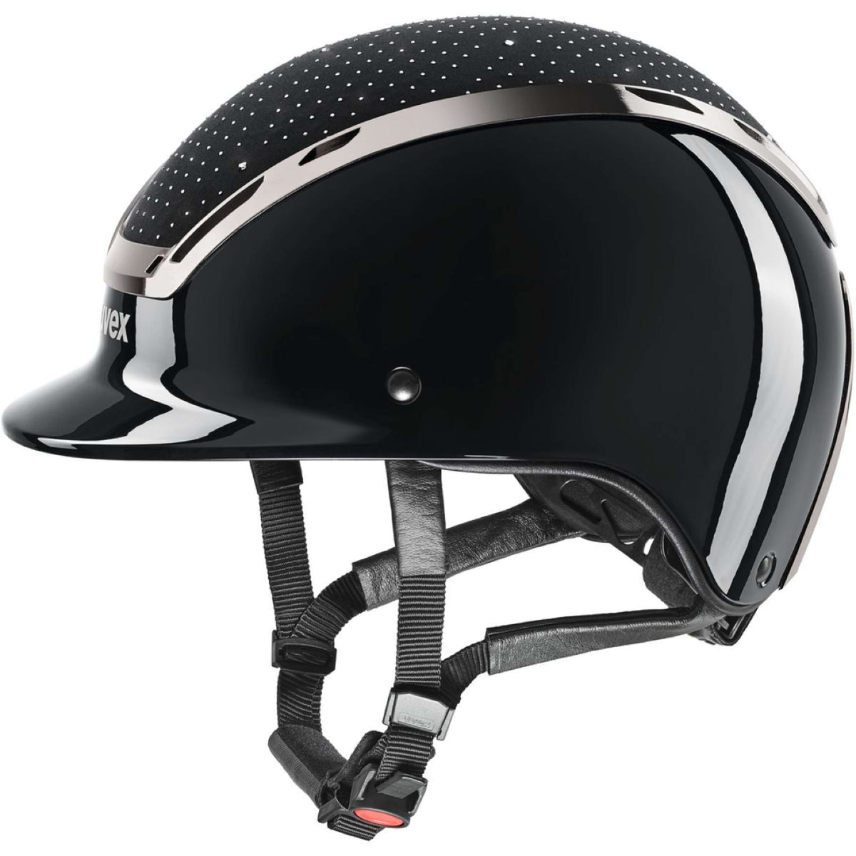 Uvex Casco da equitazione Exxeed Glow Nero