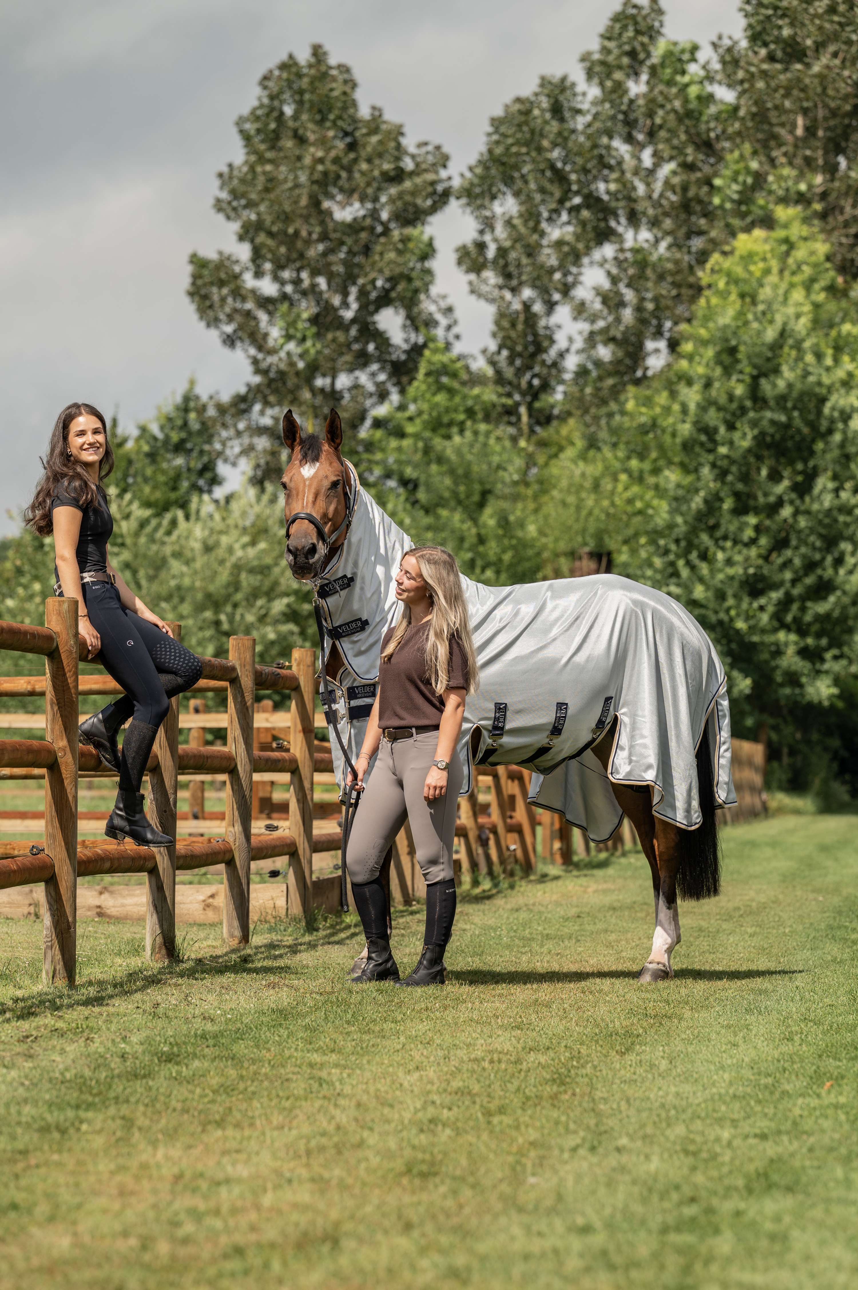 Velder Horsewear Premium Coperta Antimosche Pearl Grey
