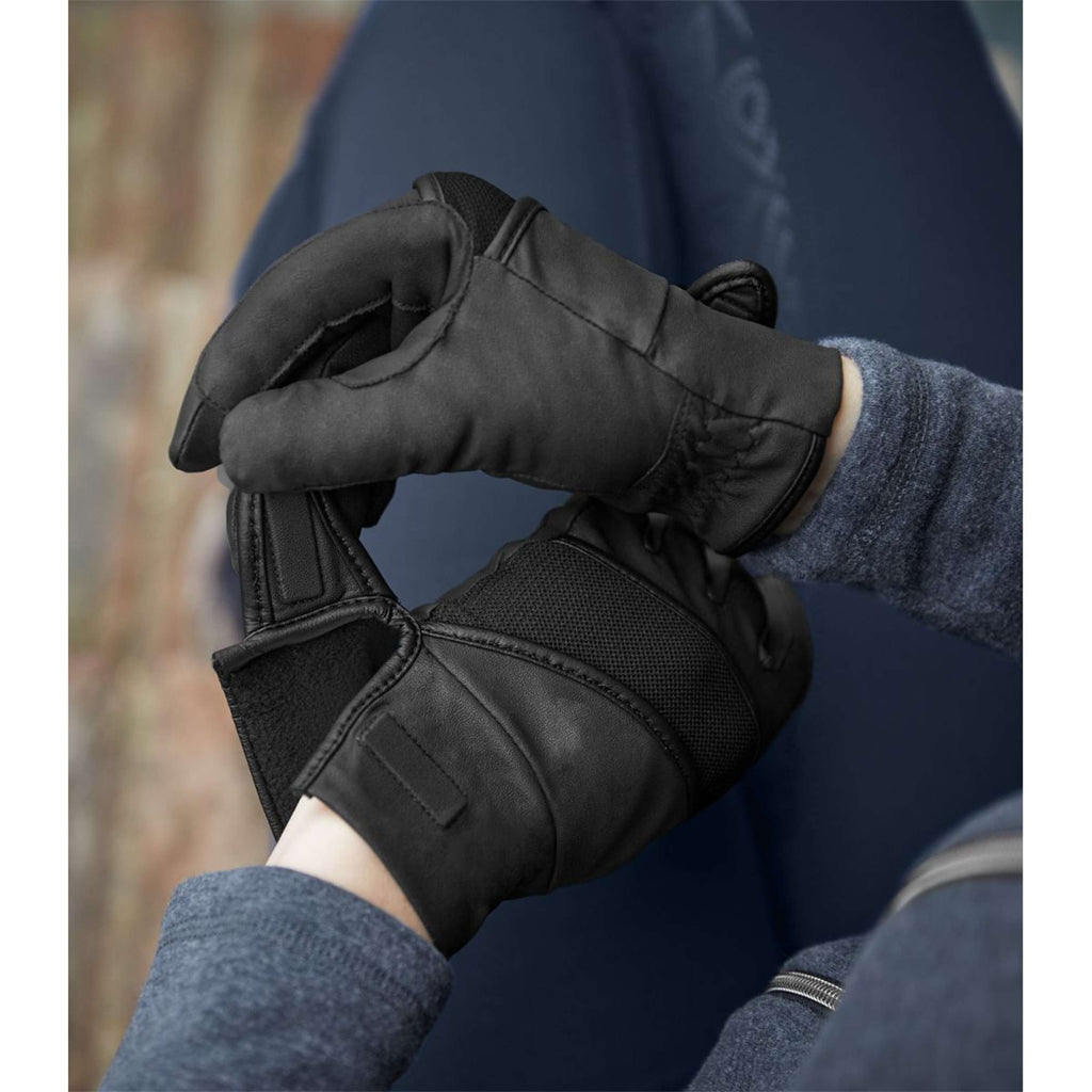 ELT Guanti da Equitazione Magnetize Winter Nero