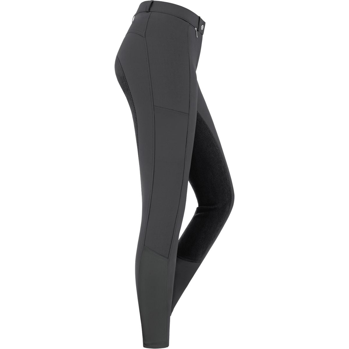 ELT Pantaloni da Equitazione Micro Sport Nero/Asfalto