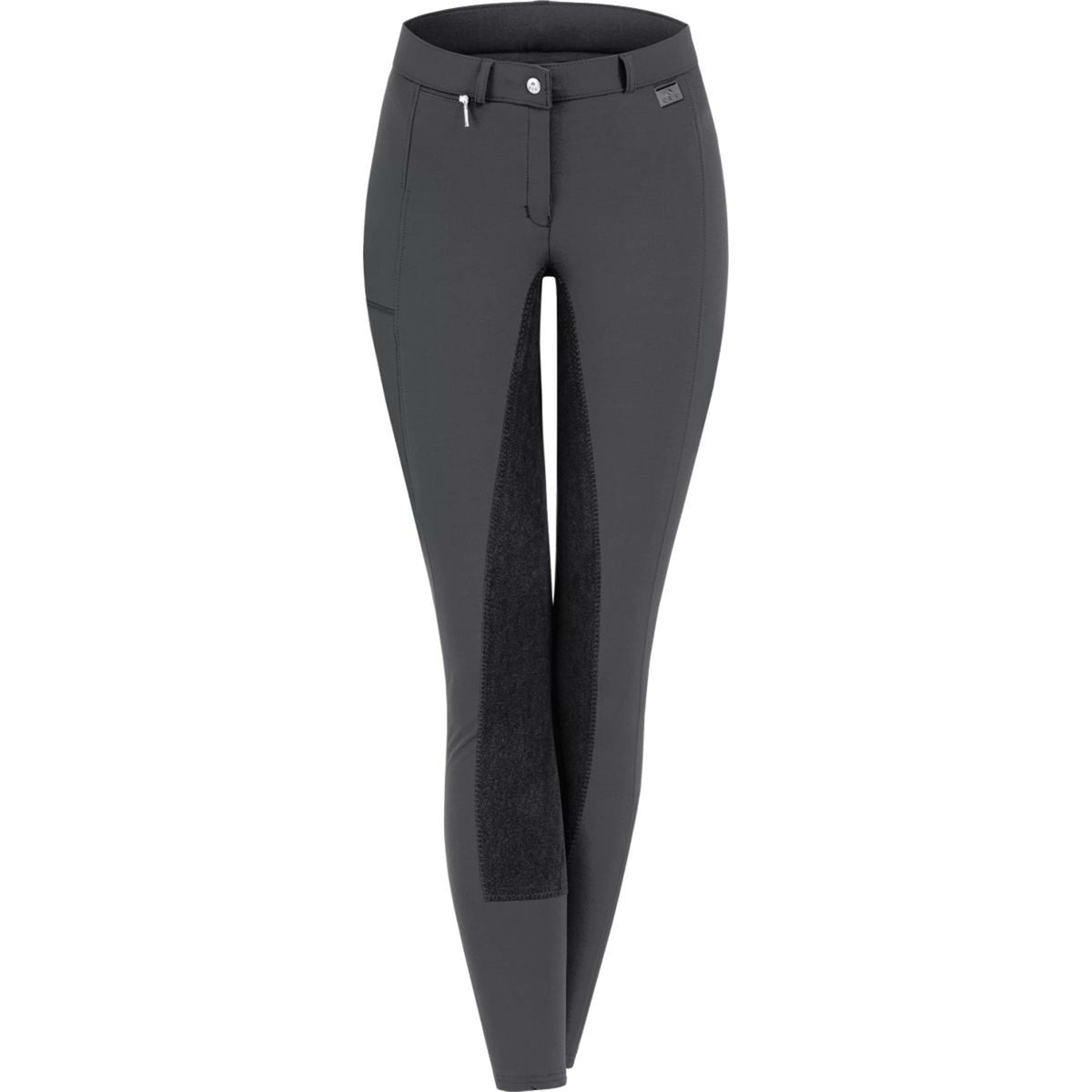 ELT Pantaloni da Equitazione Micro Sport Nero/Asfalto