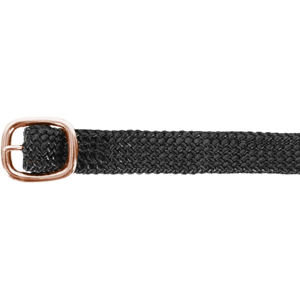 Waldhausen Sporenriemen Premium Nylon Nero/Oro rosa