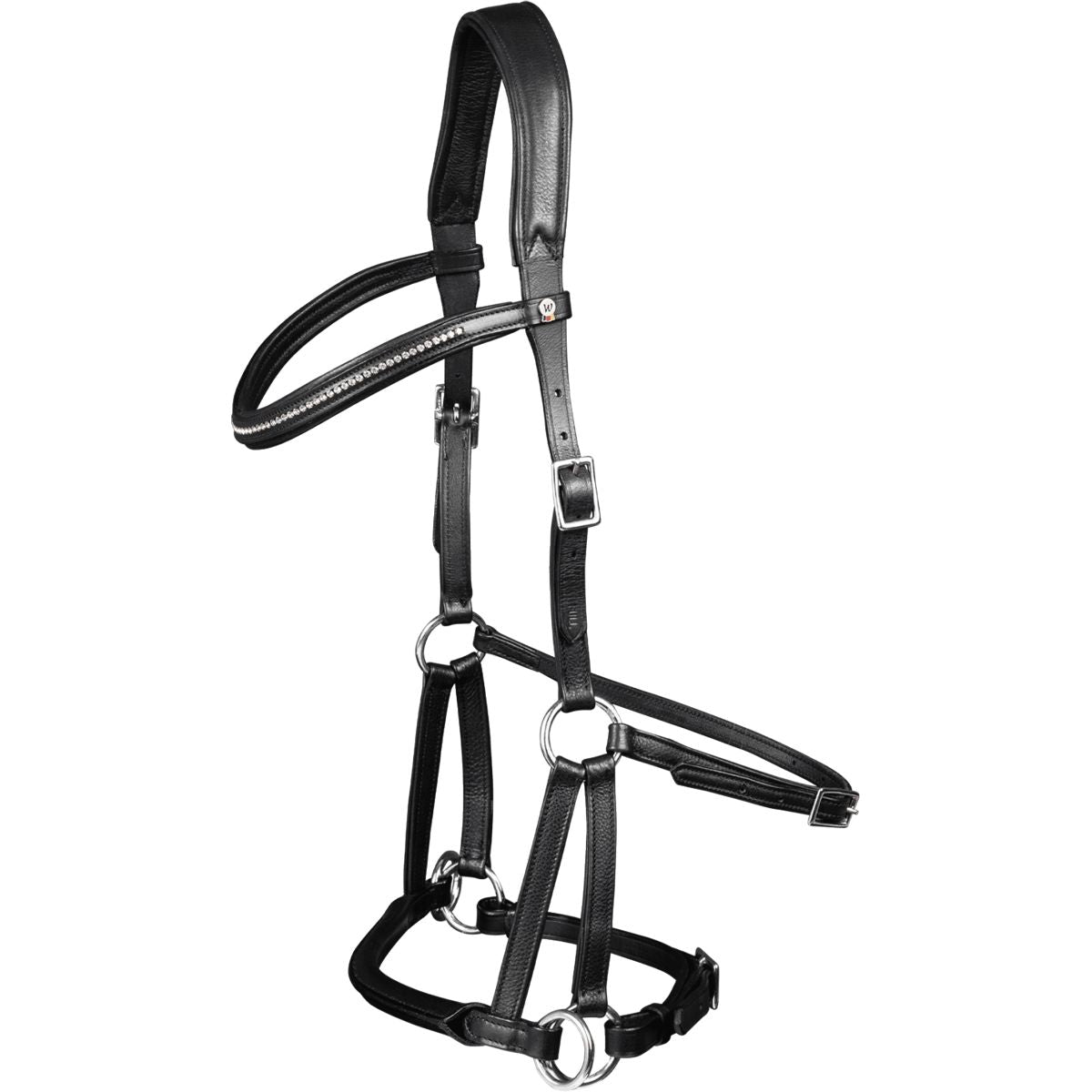 Waldhausen Briglia senza Morso X-Line Supersoft Nuova Nero