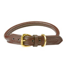WeatherBeeta Dog Collar Pelle arrotolata Marrone