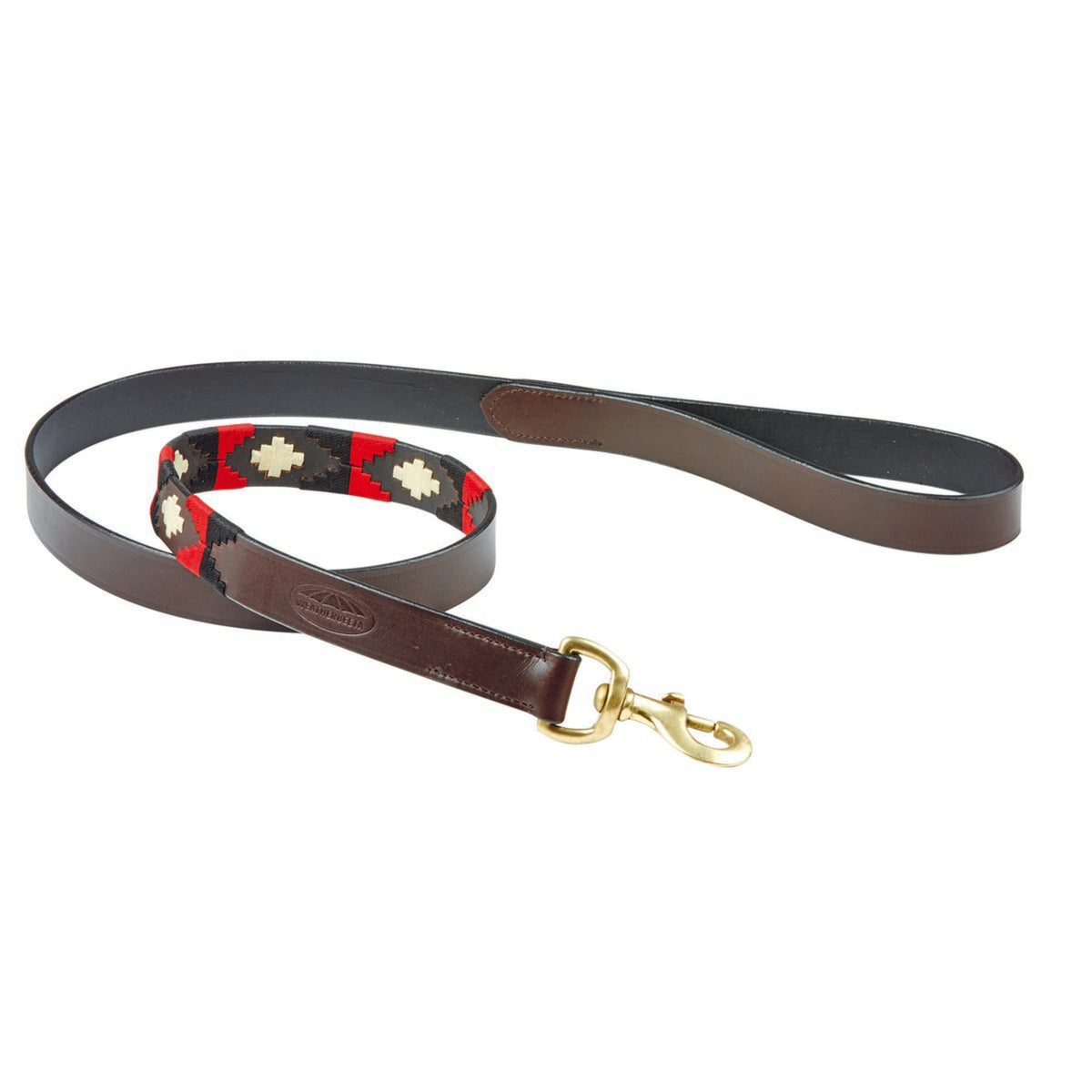 WeatherBeeta Guinzaglio per Cane Polo Pelle Cowdray/Brown/Black/Red/White