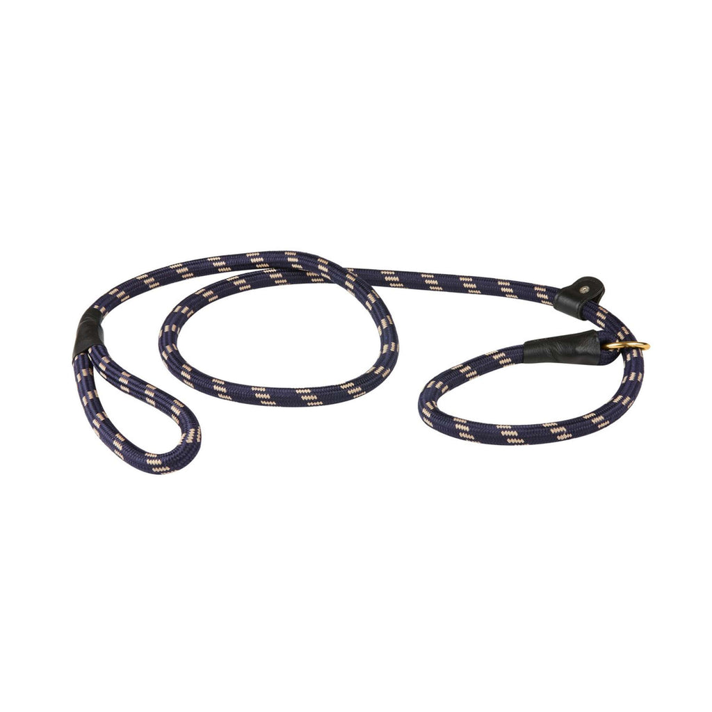 WeatherBeeta Guinzaglio per cani antiscivolo Pelle di corda Navy/Brown