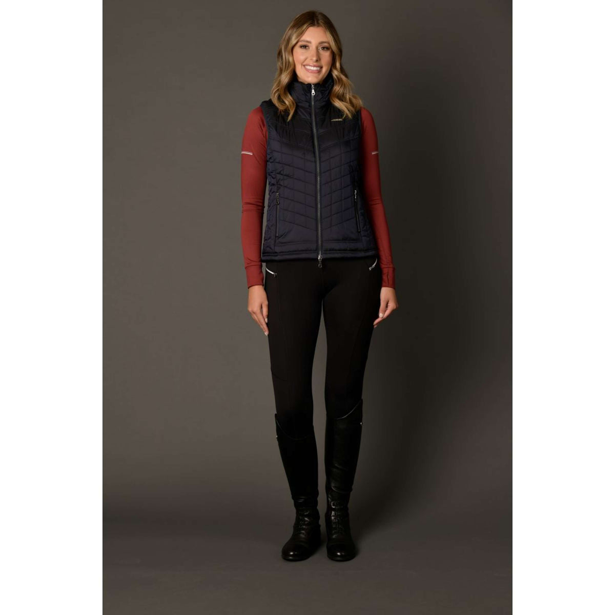 WeatherBeeta Felpa con cappuccio e zip Gia Puffer Inchiostro