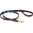 WeatherBeeta Guinzaglio per Cane Polo Pelle Cowdray Marrone/Blu/Blu