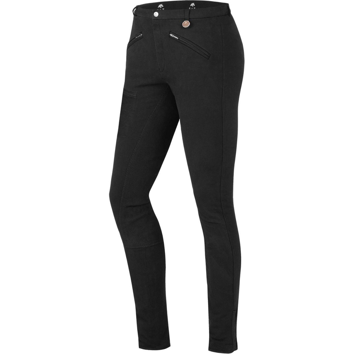 ELT Pantaloni da Equitazione Thermo Fun Classic Nero