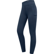 ELT Leggings da Equitazione Ella Glam Blu denim