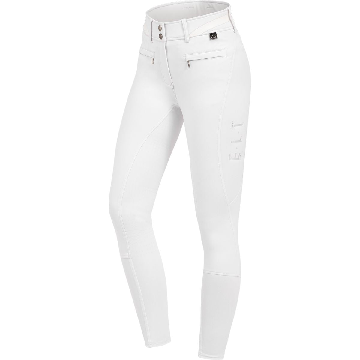 ELT Pantaloni da Equitazione Maja Glam Curved High Waist Bianco