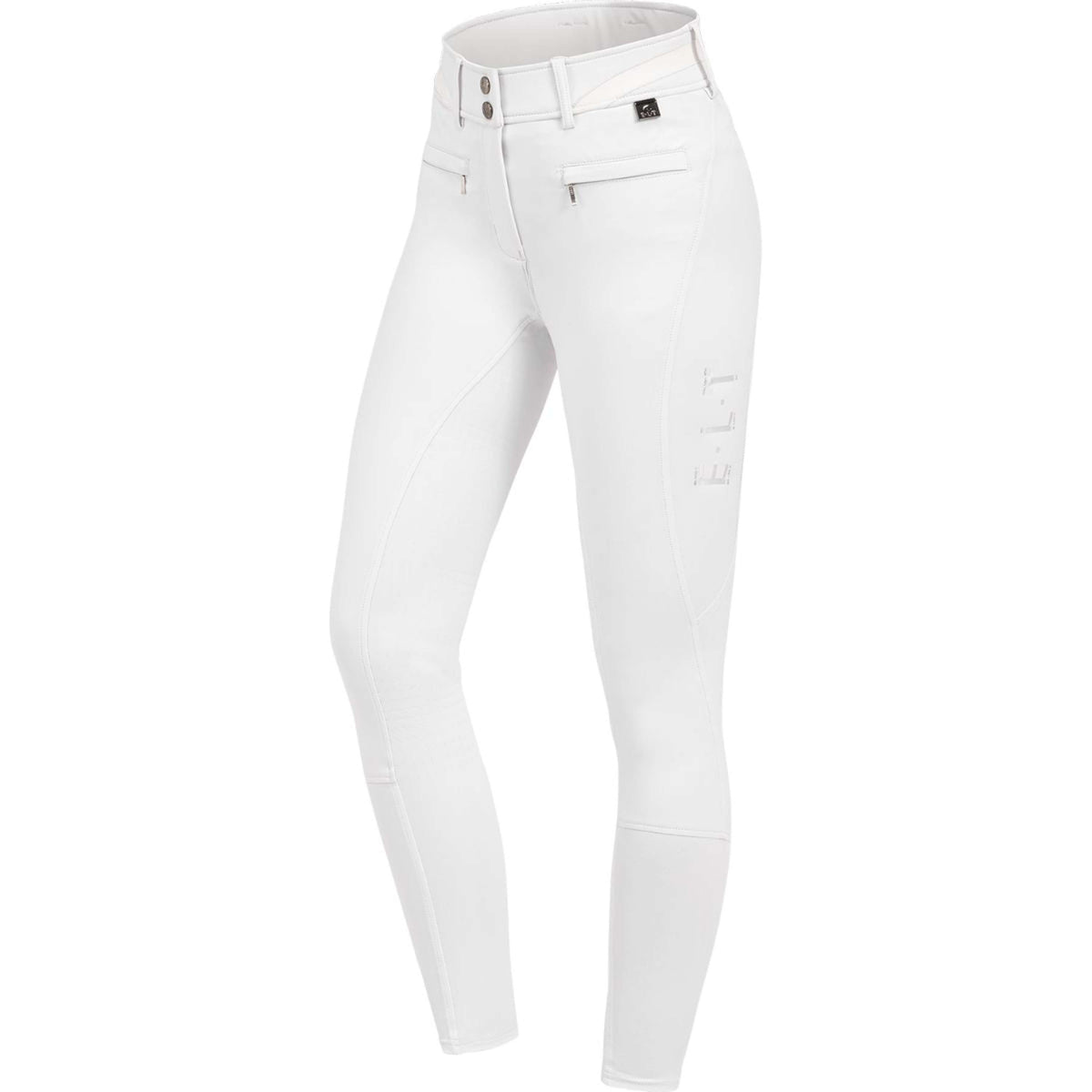 ELT Pantaloni da Equitazione Maja Glam Curved High Waist Bianco