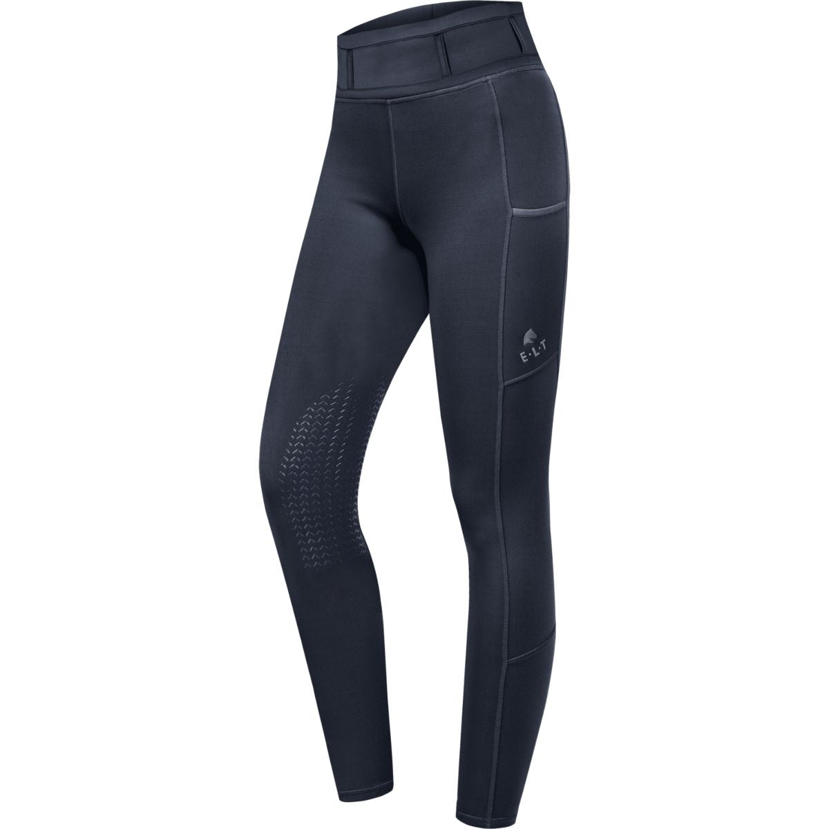 ELT Leggings da Equitazione Ella Knie Grip Blu notte