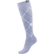 ELT Calze da Equitazione Argyle Blue Grey