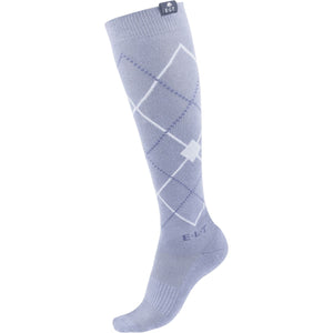 ELT Calze da Equitazione Argyle Blue Grey