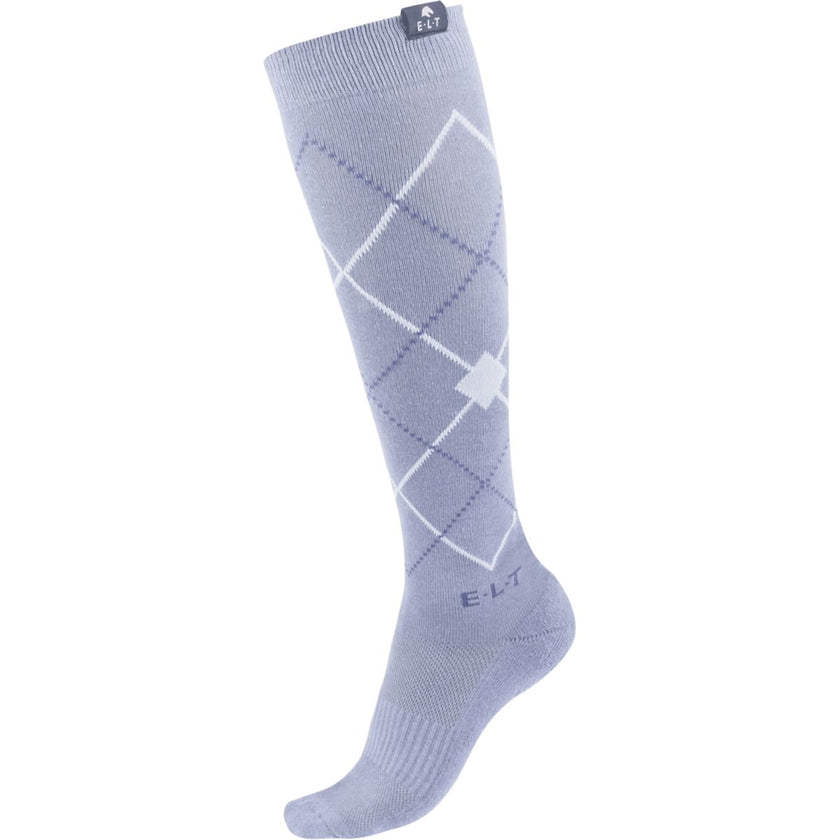 ELT Calze da Equitazione Argyle Blue Grey