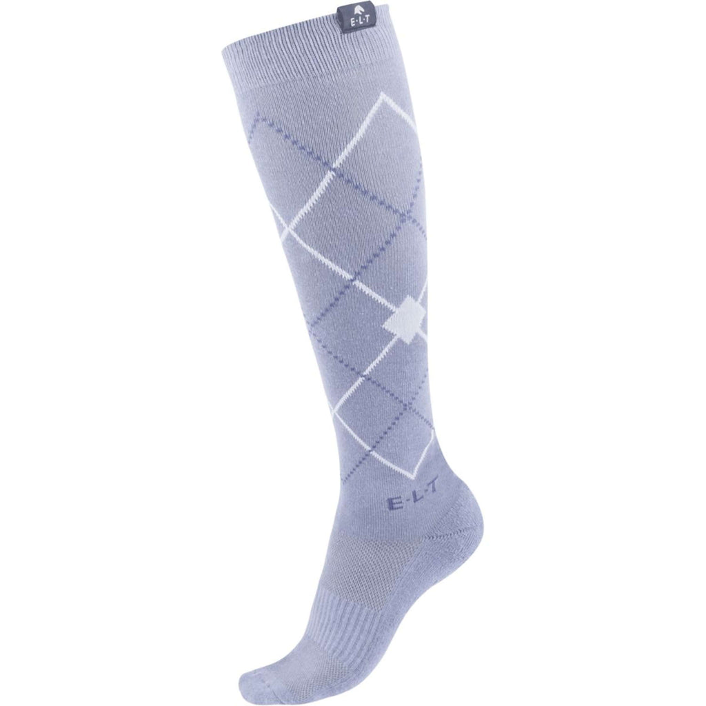 ELT Calze da Equitazione Argyle Blue Grey