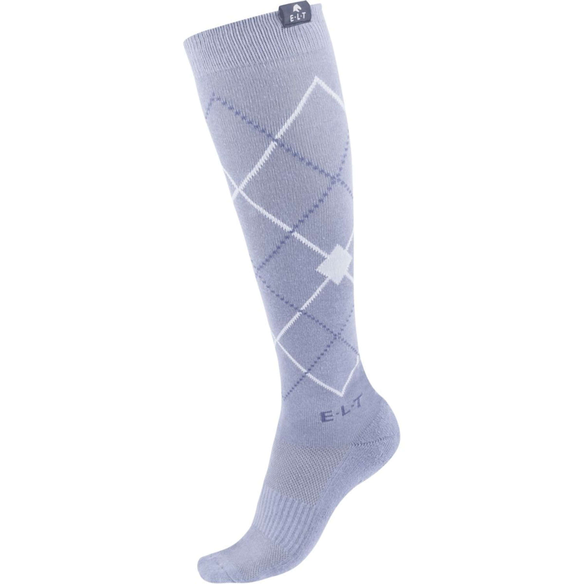 ELT Calze da Equitazione Argyle Blue Grey