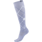 ELT Calze da Equitazione Argyle Blue Grey
