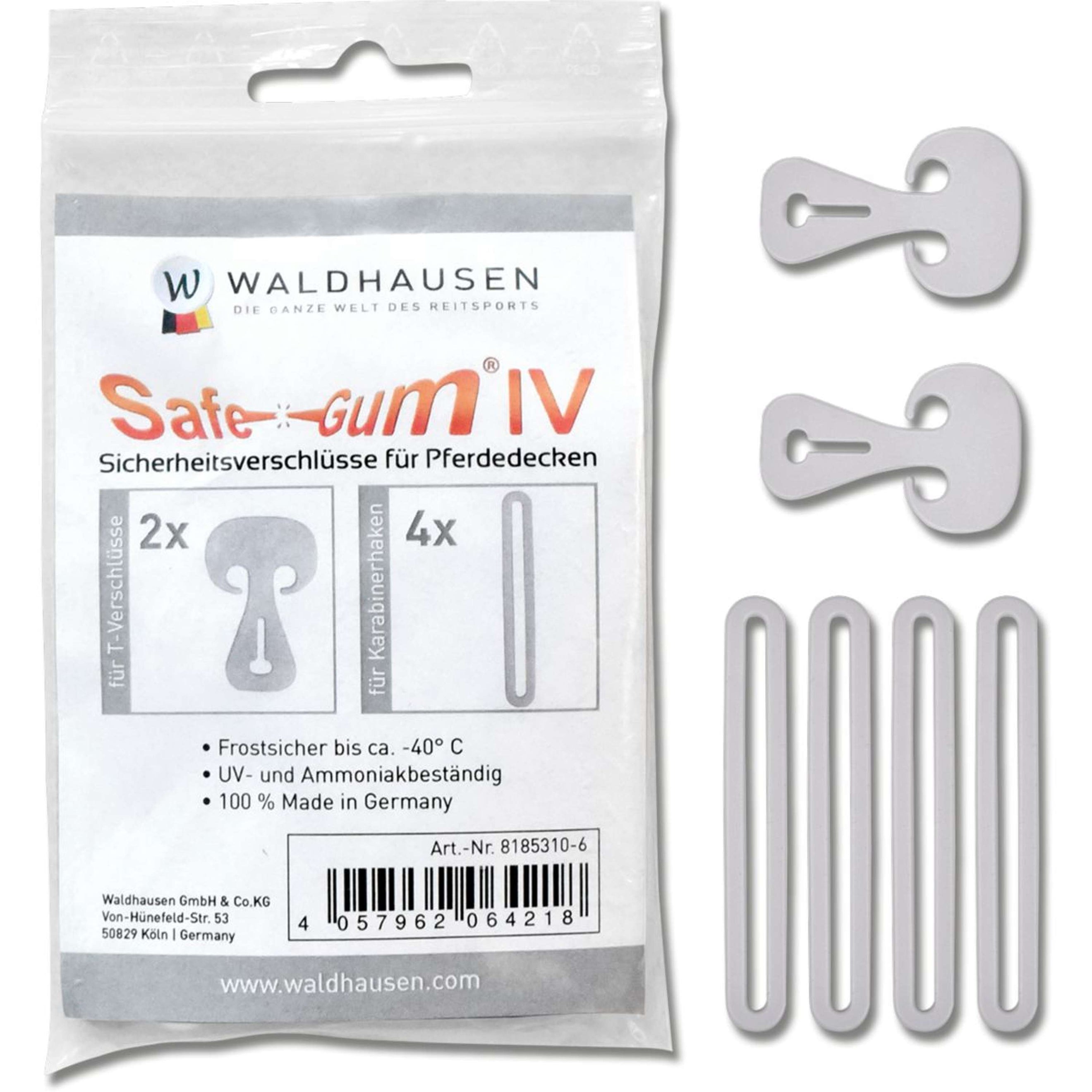 Waldhausen Chiusura di sicurezza Safe-Gum Grigio argento Waldhausen Chiusura di sicurezza Safe-Gum Grigio argento