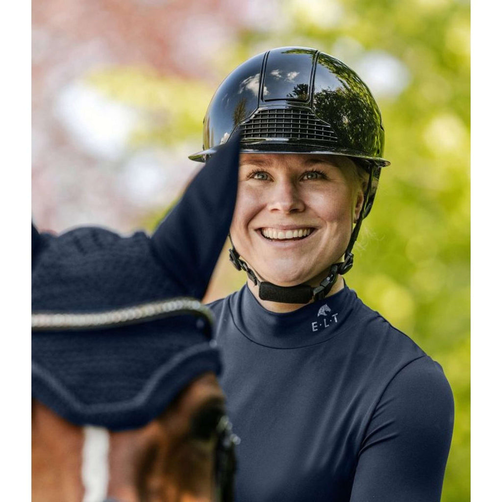 Swing Casco da equitazione H24 Lady Glossy Nero lucido