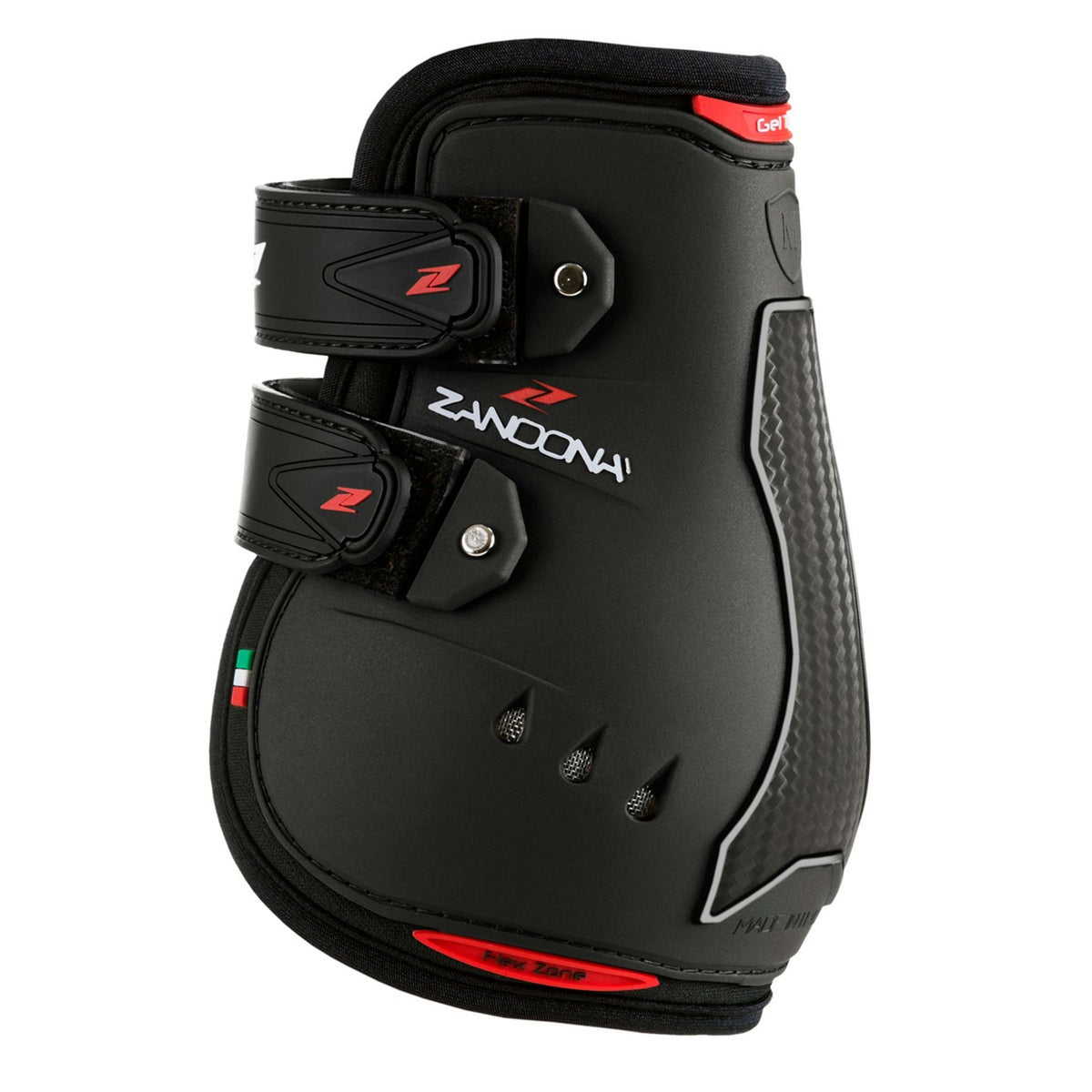 Zandona Stinchiere per nodello Carbon Air Active Fit Velcro Nero