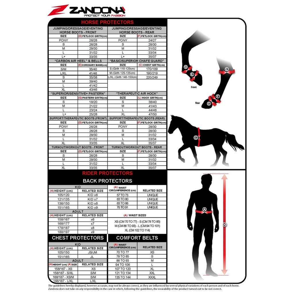 Zandona Fascia Addominale Superior Chafe Guard Evo Nero