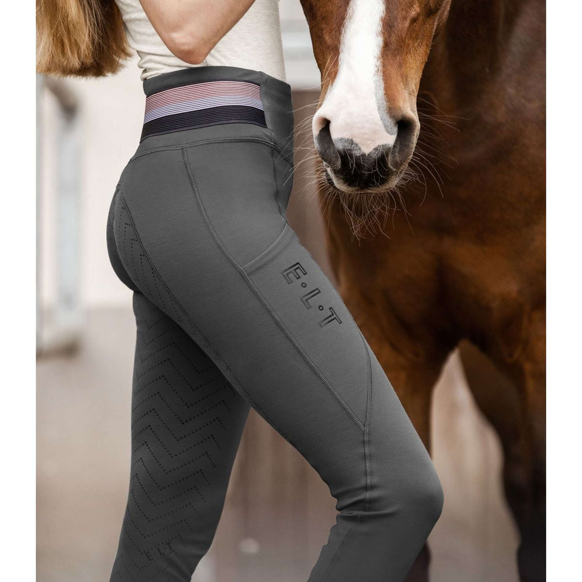 ELT Leggings da Equitazione Nala Asphalt