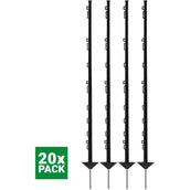Agradi Power Palo da pascolo Classic 125cm 20 Pezzi Nero