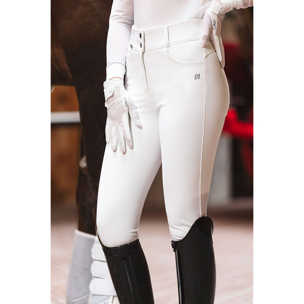 ANKY Pantaloni da Equitazione Regal C-Wear XR26101 Full Grip Bianco