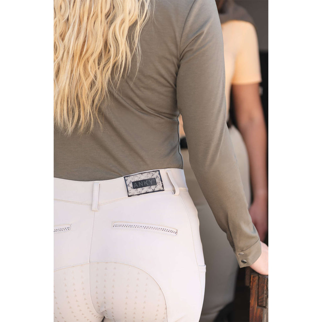 ANKY Maglia a Maniche Lunghe Zip Up ATC261203 Bungee Cord