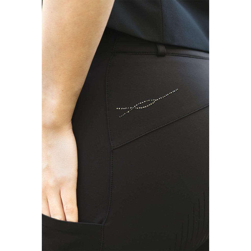 ANKY Leggings da Equitazione Purity XR261103 Full Grip Nero