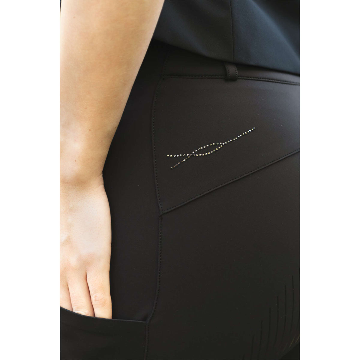 ANKY Leggings da Equitazione Purity XR261103 Full Grip Nero