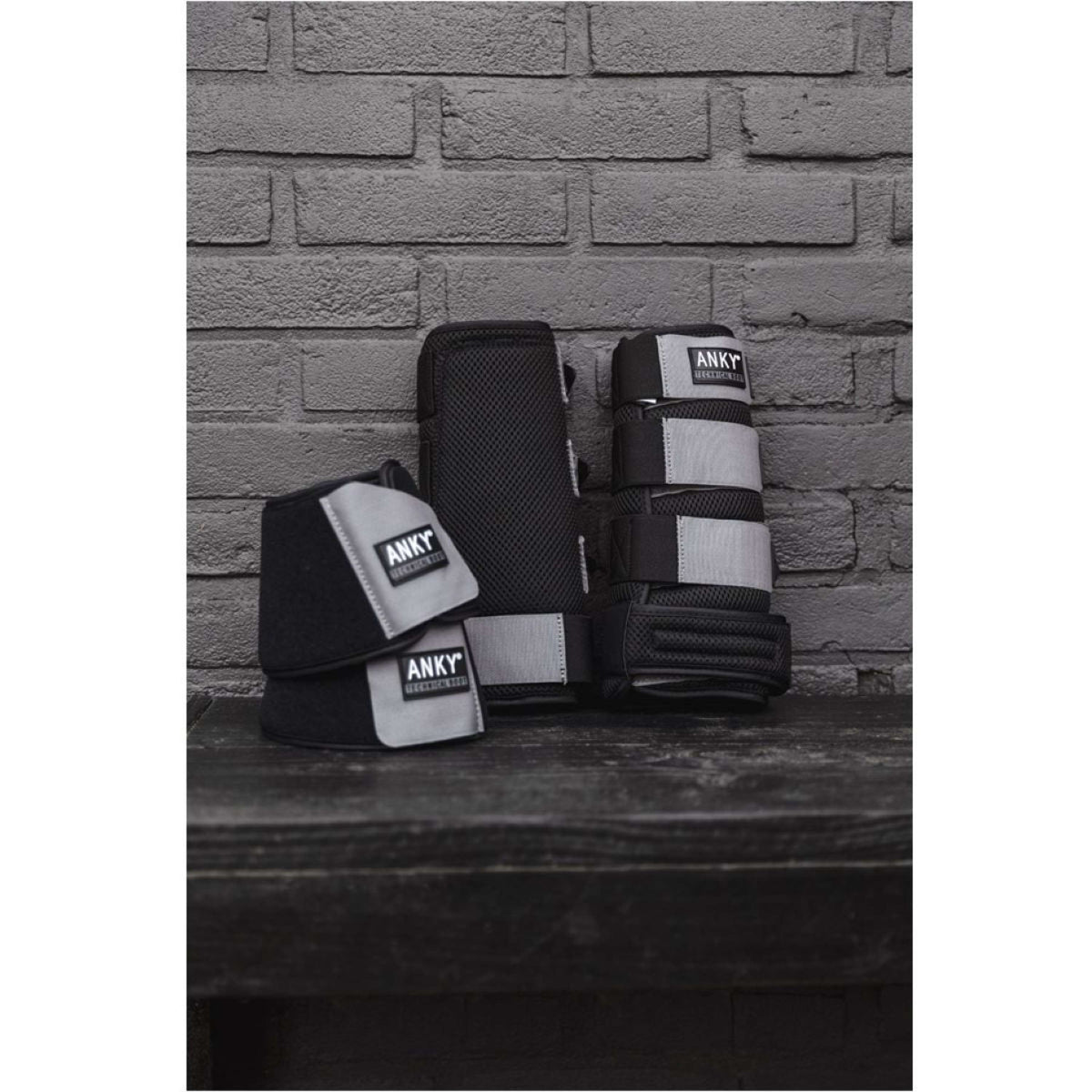 ANKY Protezione gambe 3 in 1 3D Mesh Black/Steel Grey