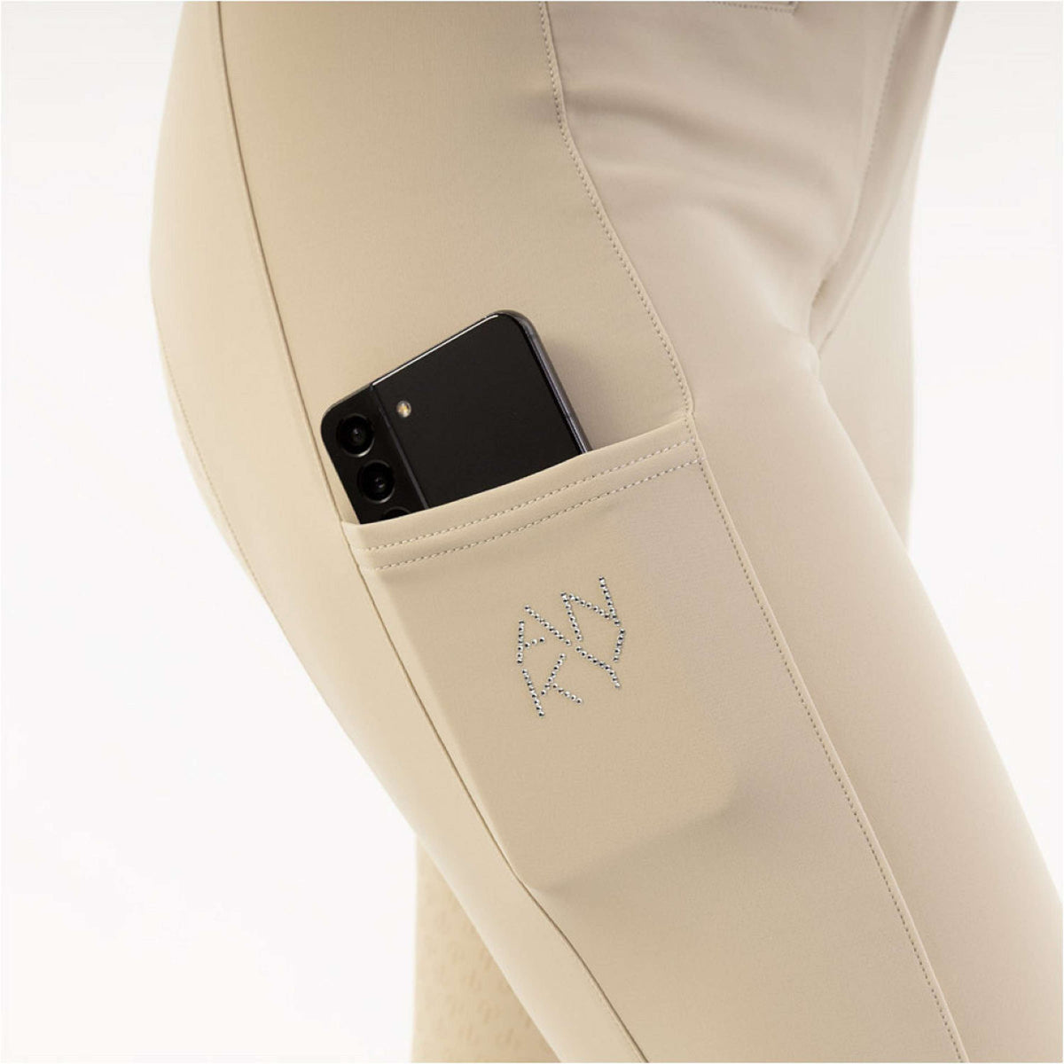 ANKY Pantaloni da Equitazione Lucidity XR261102 Full Grip Island Fossil