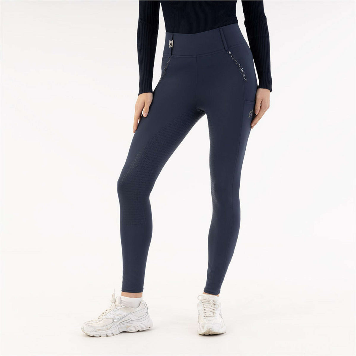 ANKY Leggings da Equitazione Serenity XR261104 Full Grip Indaco dell'umore