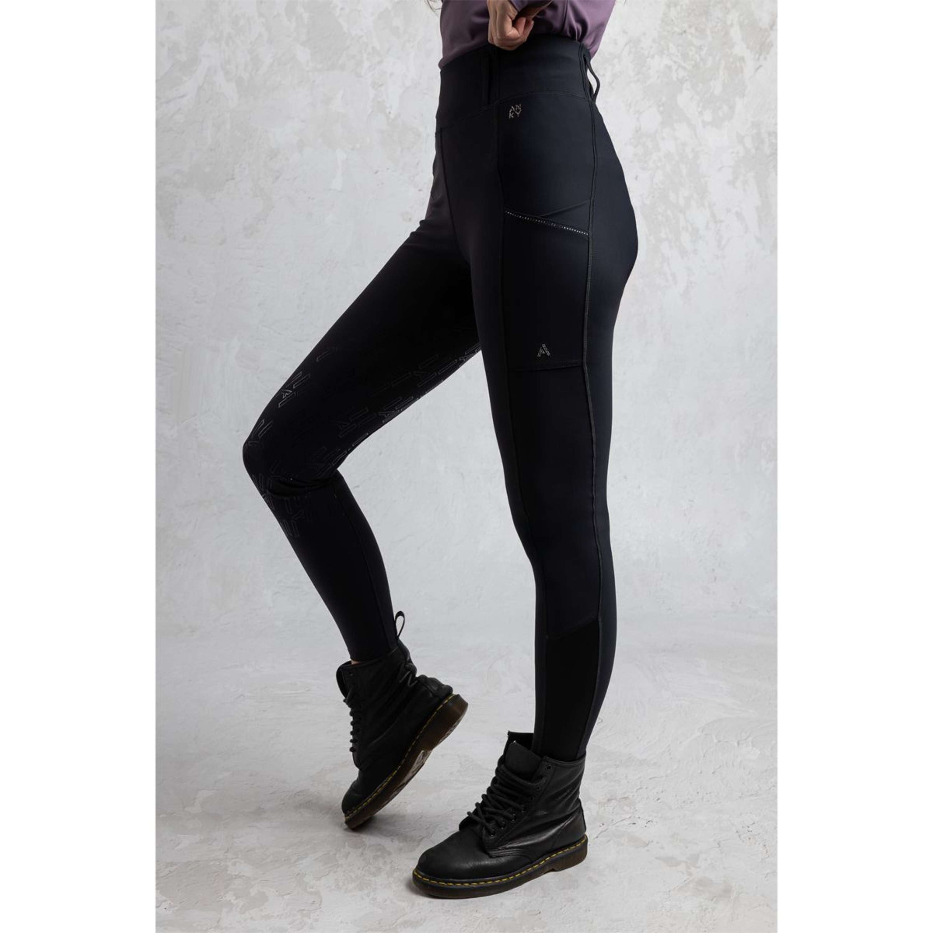 ANKY Leggings da Equitazione Harmony XR262104 Full Grip Nero