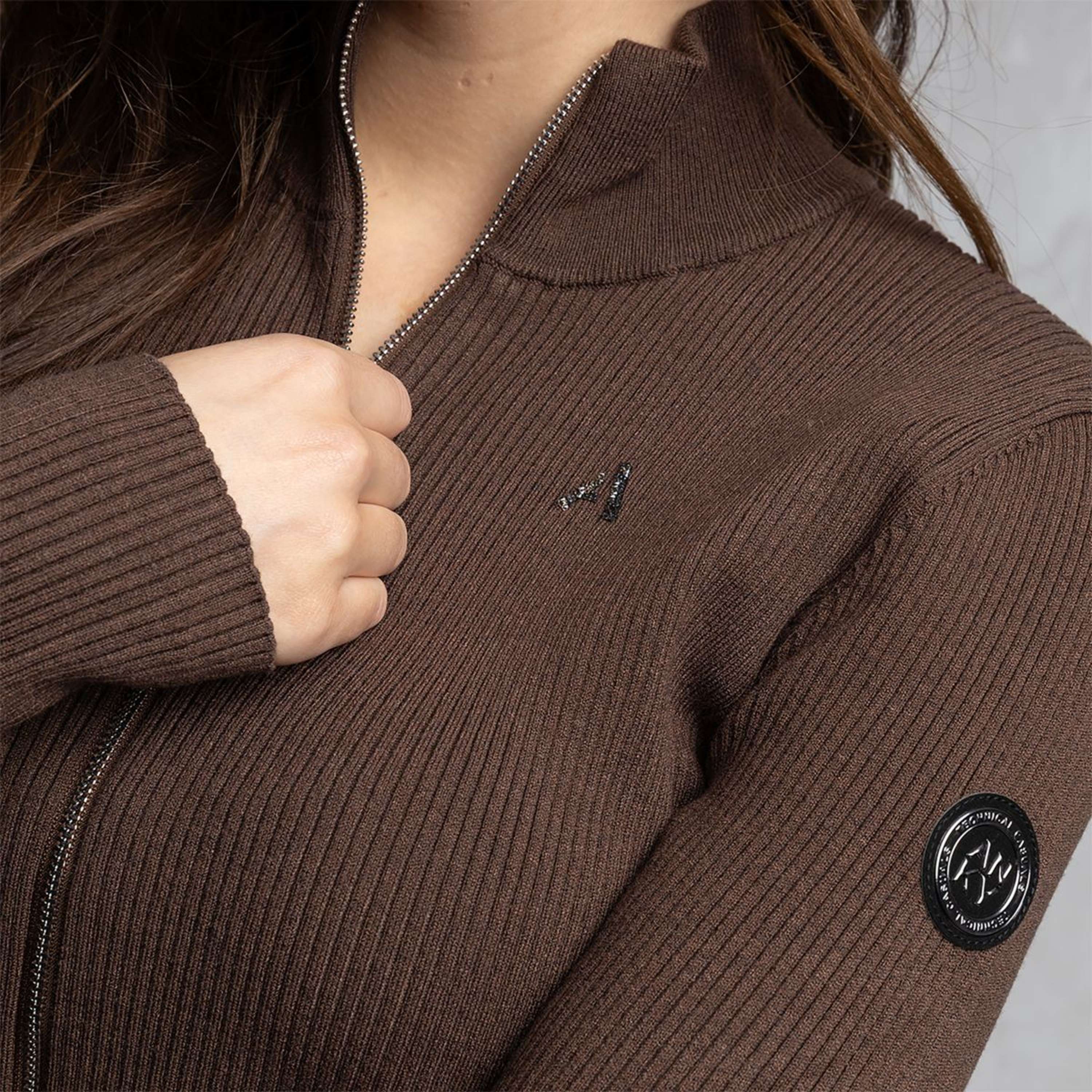 ANKY Felpa con cappuccio e zip ATC262304 Chestnut