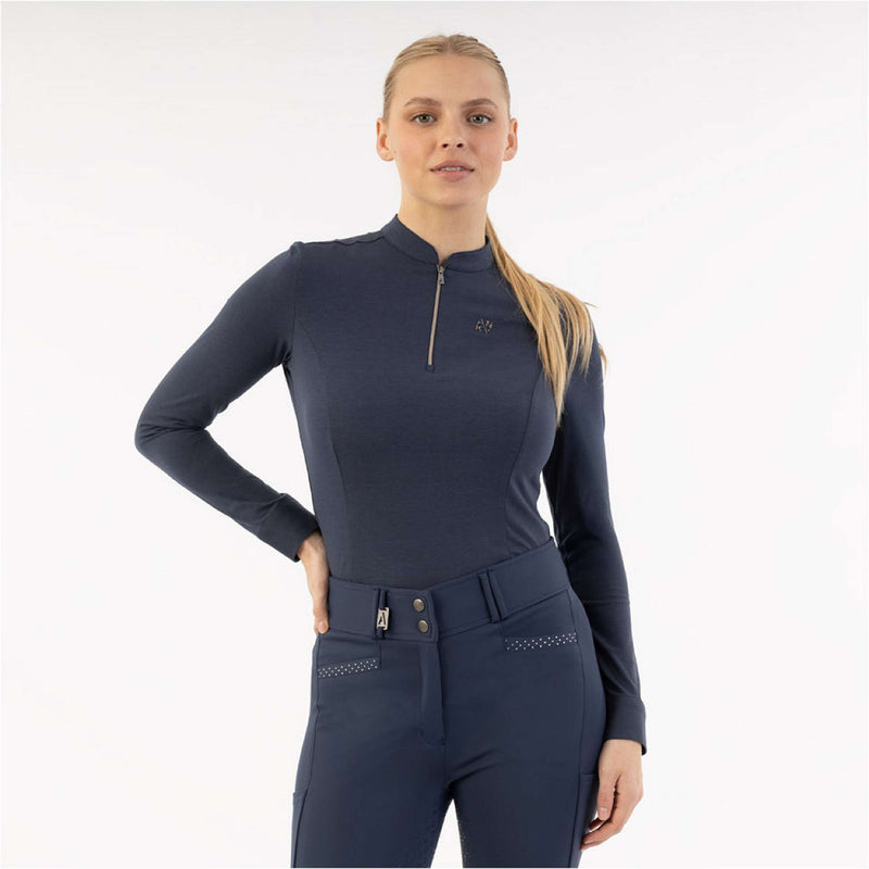 ANKY Maglia a Maniche Lunghe Zip Up ATC261203 Indaco dell'umore
