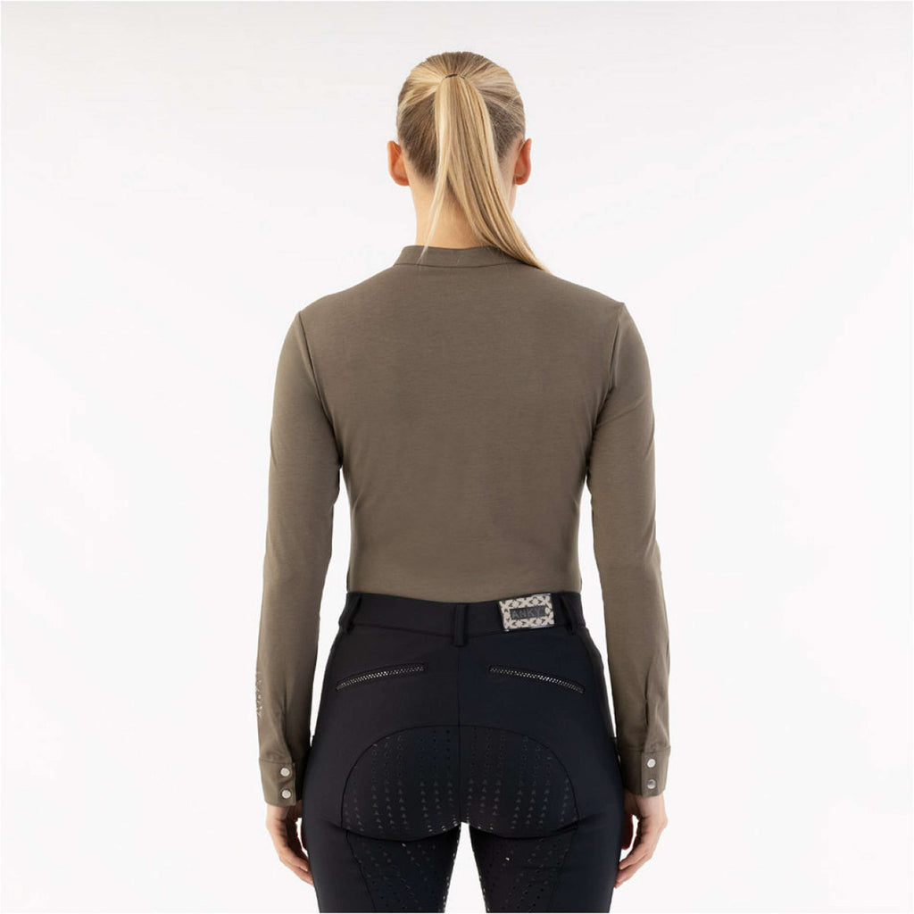ANKY Maglia a Maniche Lunghe Zip Up ATC261203 Bungee Cord